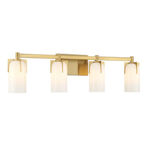 Savoy House - 8-4128-4-322 - Four Light Bathroom Vanity - Caldwell - Warm Brass