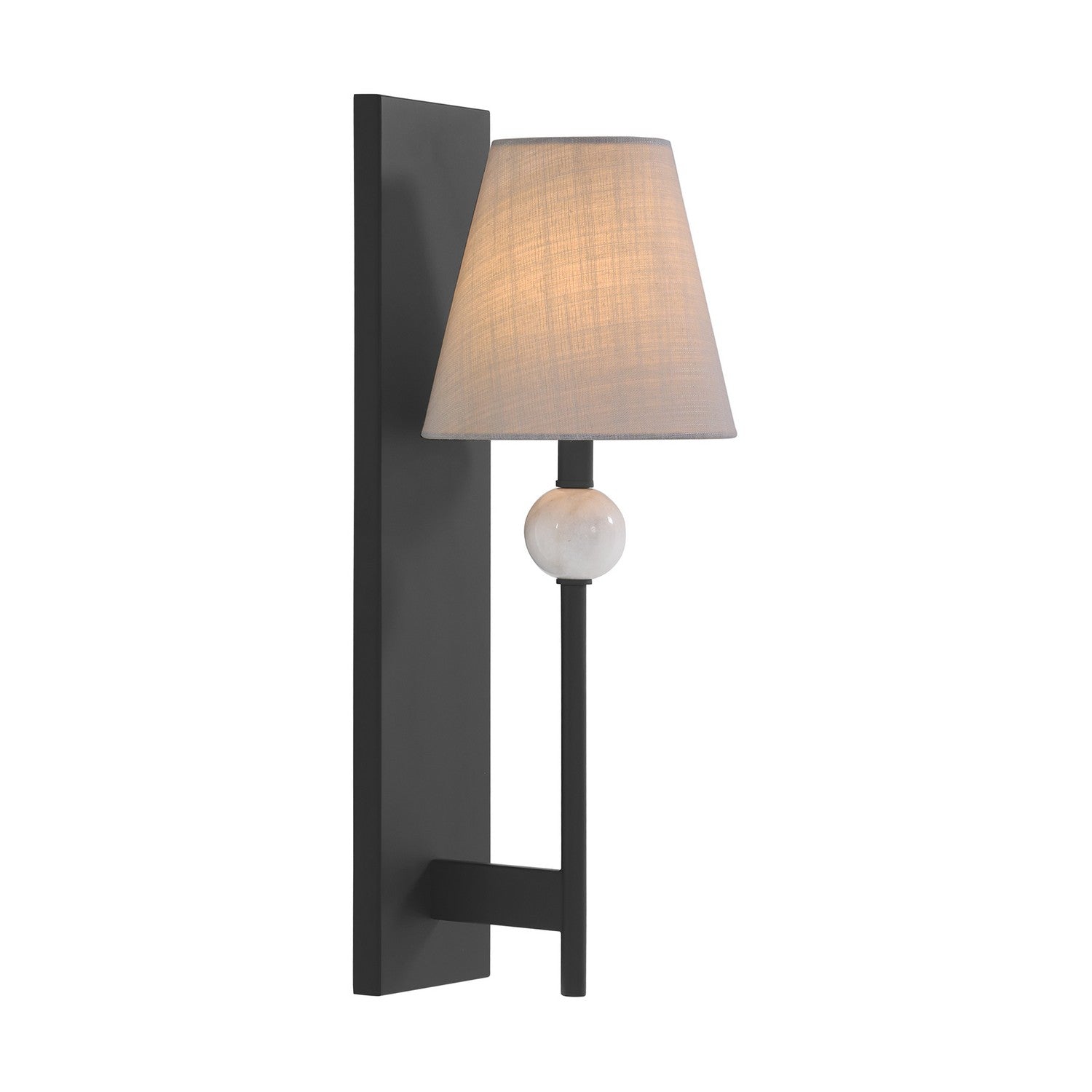 Savoy House - 9-1968-1-89 - One Light Wall Sconce - Travis - Matte Black