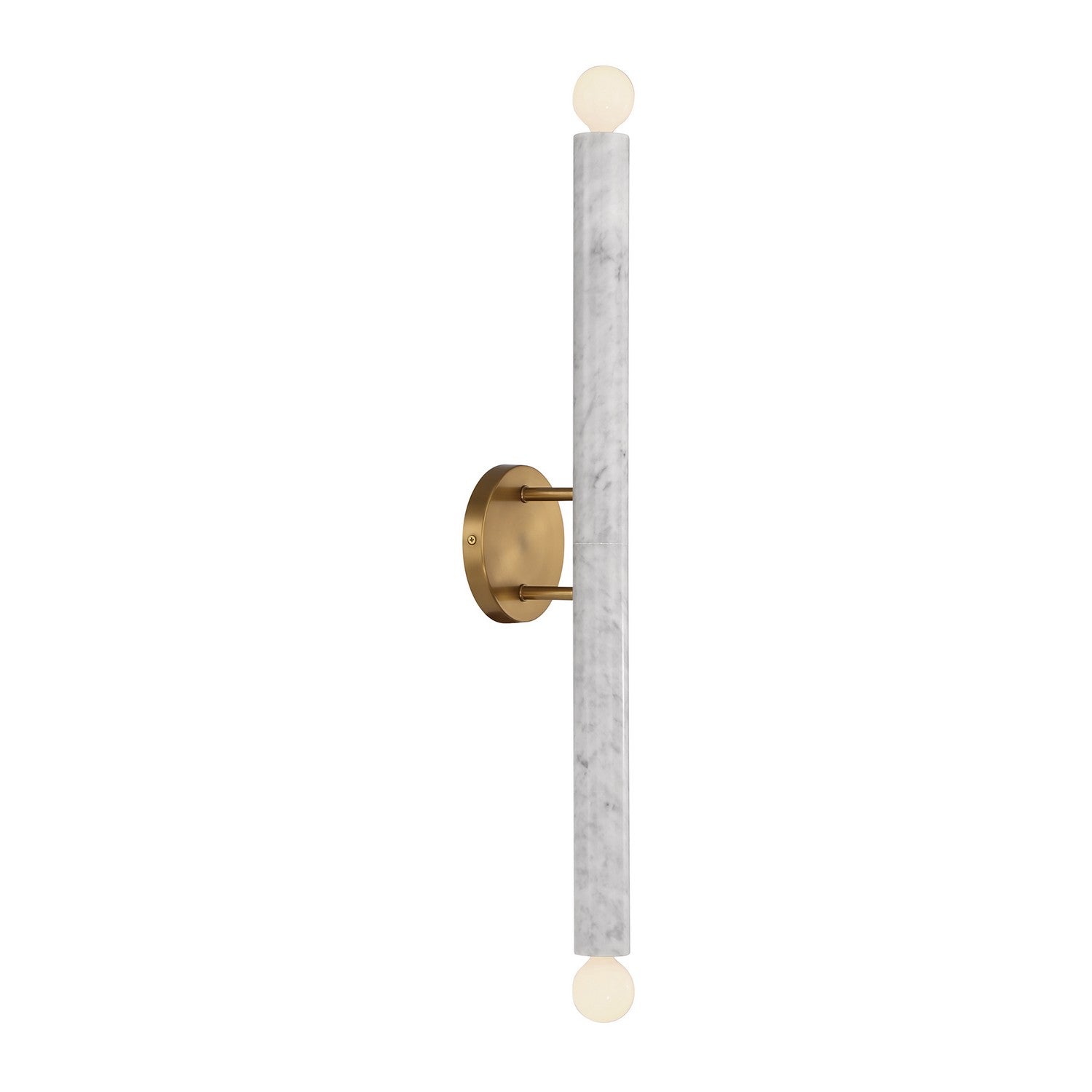 Savoy House - 9-2901-2-264 - Two Light Wall Sconce - Callaway - White Marble with Warm Brass