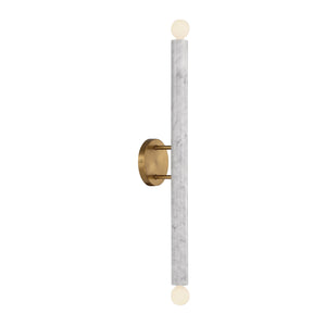 Savoy House - 9-2901-2-264 - Two Light Wall Sconce - Callaway - White Marble with Warm Brass