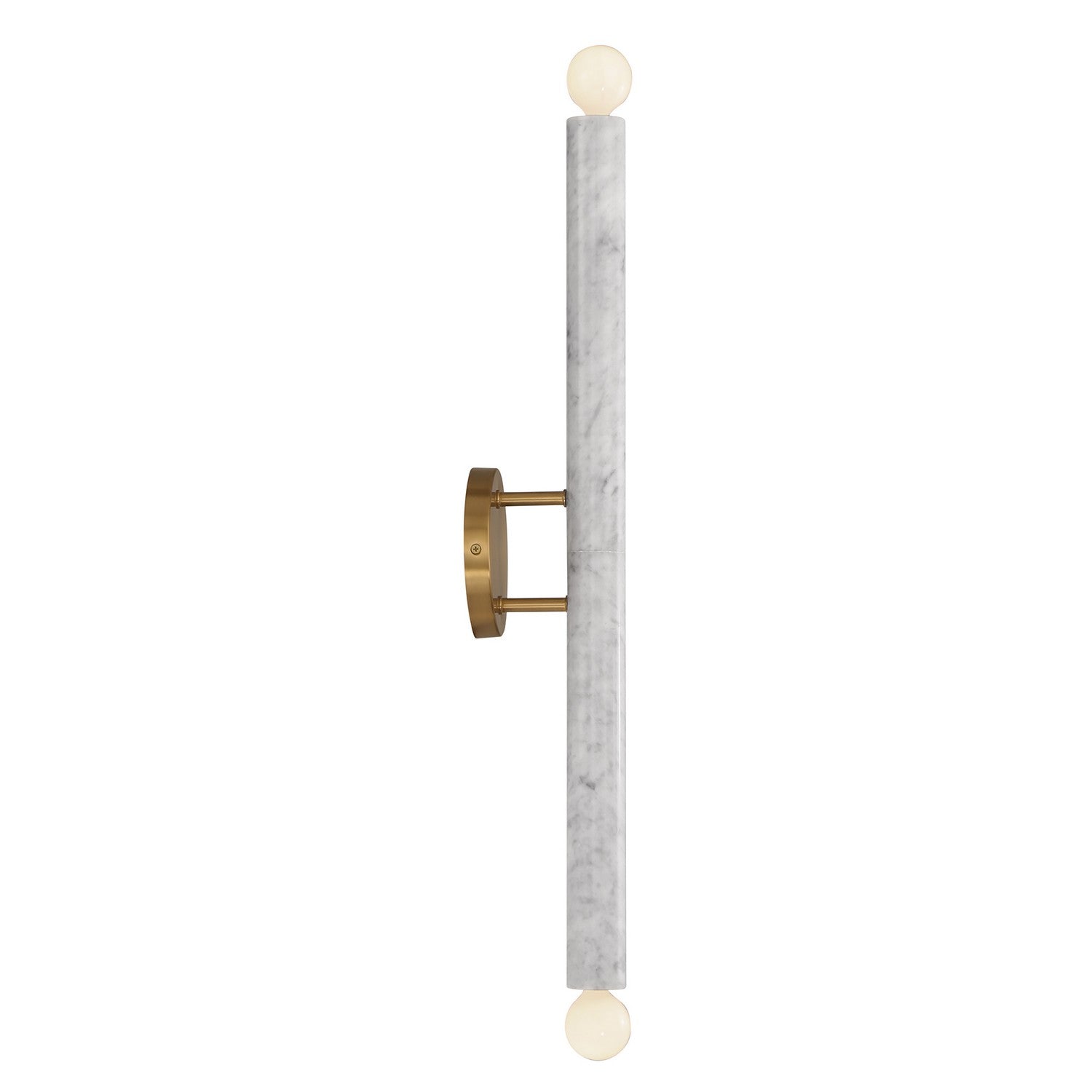 Savoy House - 9-2901-2-264 - Two Light Wall Sconce - Callaway - White Marble with Warm Brass