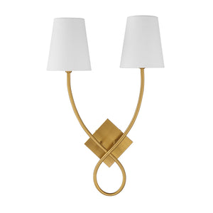 Savoy House - 9-4928-2-322 - Two Light Wall Sconce - Barclay - Warm Brass