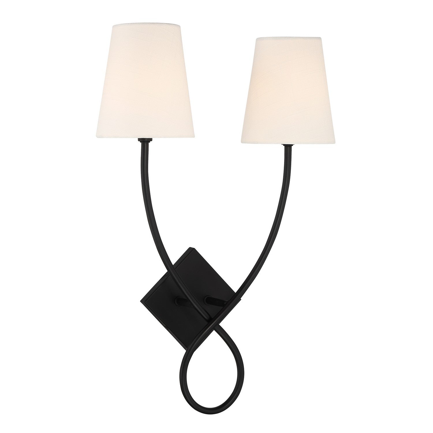 Savoy House - 9-4928-2-89 - Two Light Wall Sconce - Barclay - Matte Black