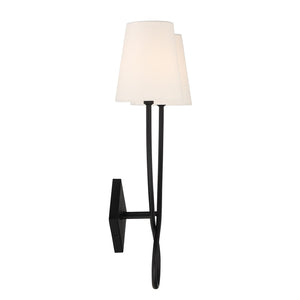 Savoy House - 9-4928-2-89 - Two Light Wall Sconce - Barclay - Matte Black