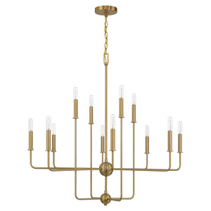 Savoy House - 1-4046-12-322 - 12 Light Chandelier - Avondale - Warm Brass