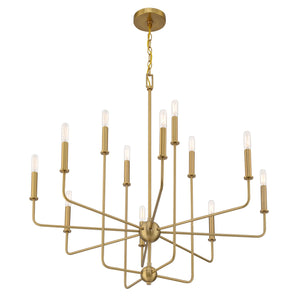 Savoy House - 1-4046-12-322 - 12 Light Chandelier - Avondale - Warm Brass