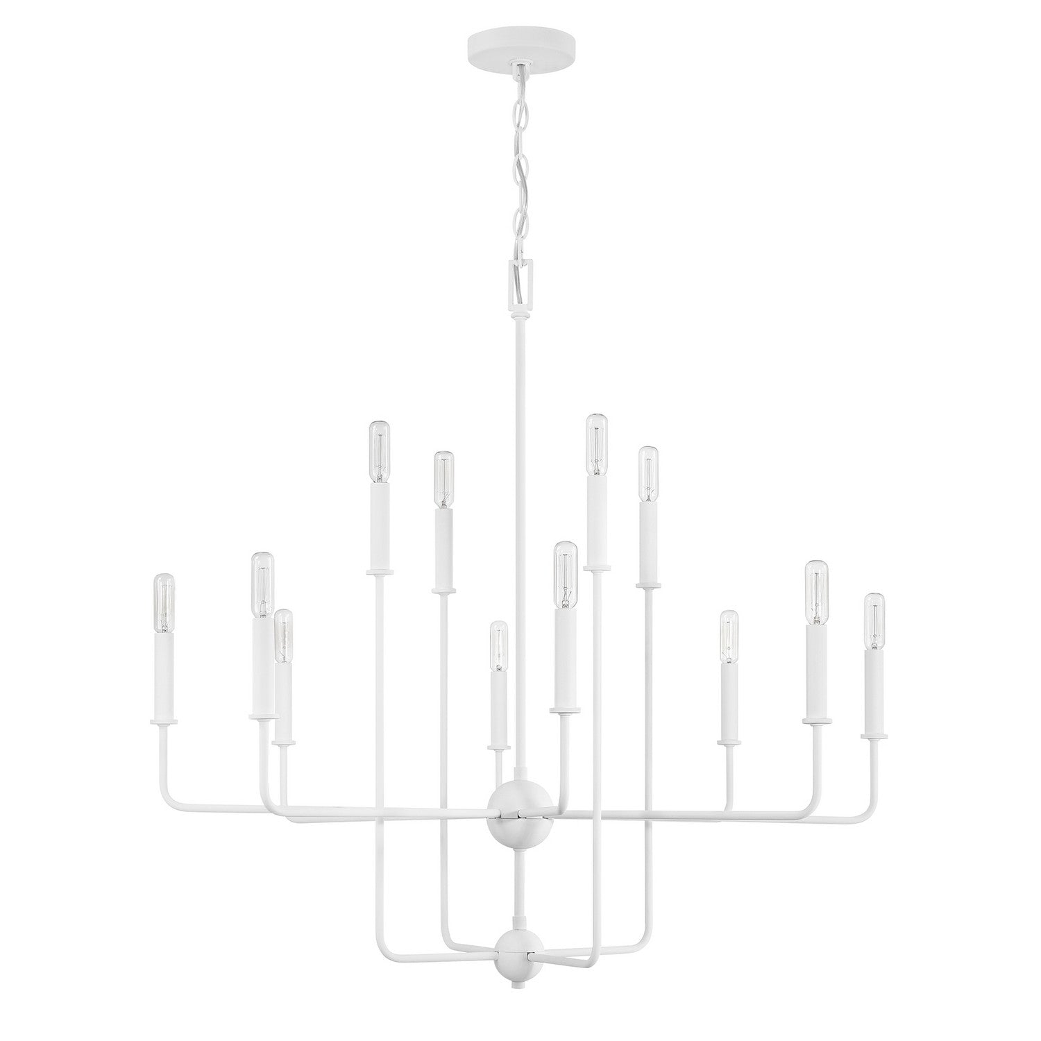 Savoy House - 1-4046-12-83 - 12 Light Chandelier - Avondale - Bisque White