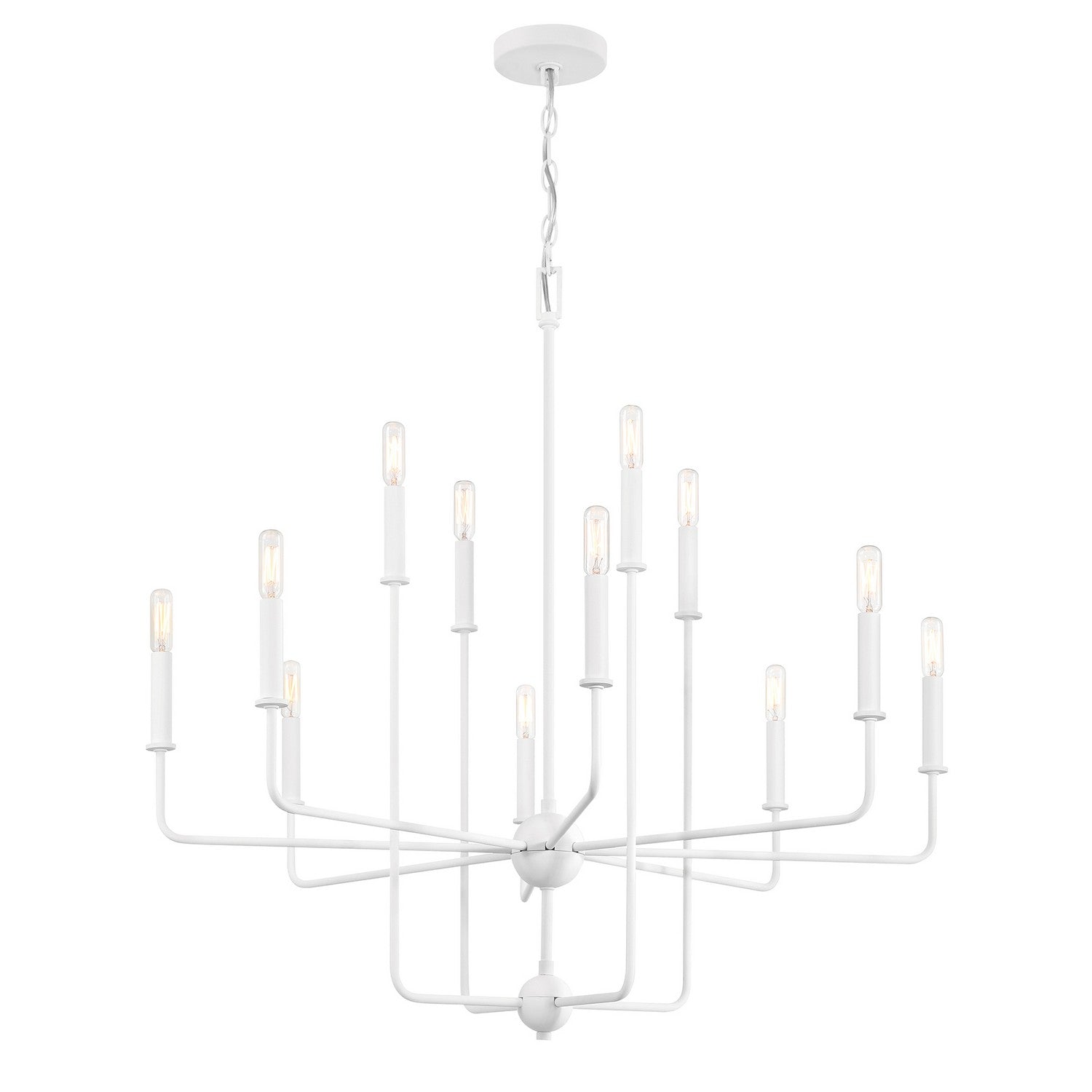 Savoy House - 1-4046-12-83 - 12 Light Chandelier - Avondale - Bisque White