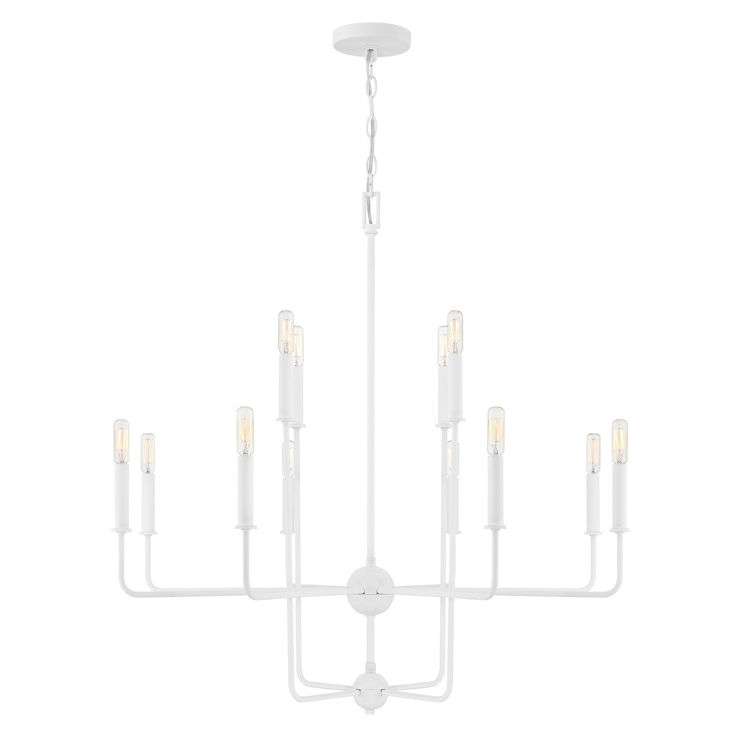 Savoy House - 1-4046-12-83 - 12 Light Chandelier - Avondale - Bisque White