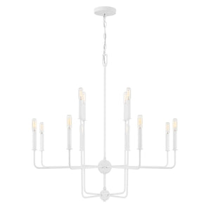 Savoy House - 1-4046-12-83 - 12 Light Chandelier - Avondale - Bisque White