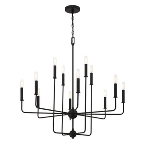 Savoy House - 1-4046-12-89 - 12 Light Chandelier - Avondale - Matte Black