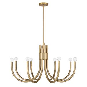 Savoy House - 1-6680-8-127 - Eight Light Chandelier - Sorrento - Noble Brass