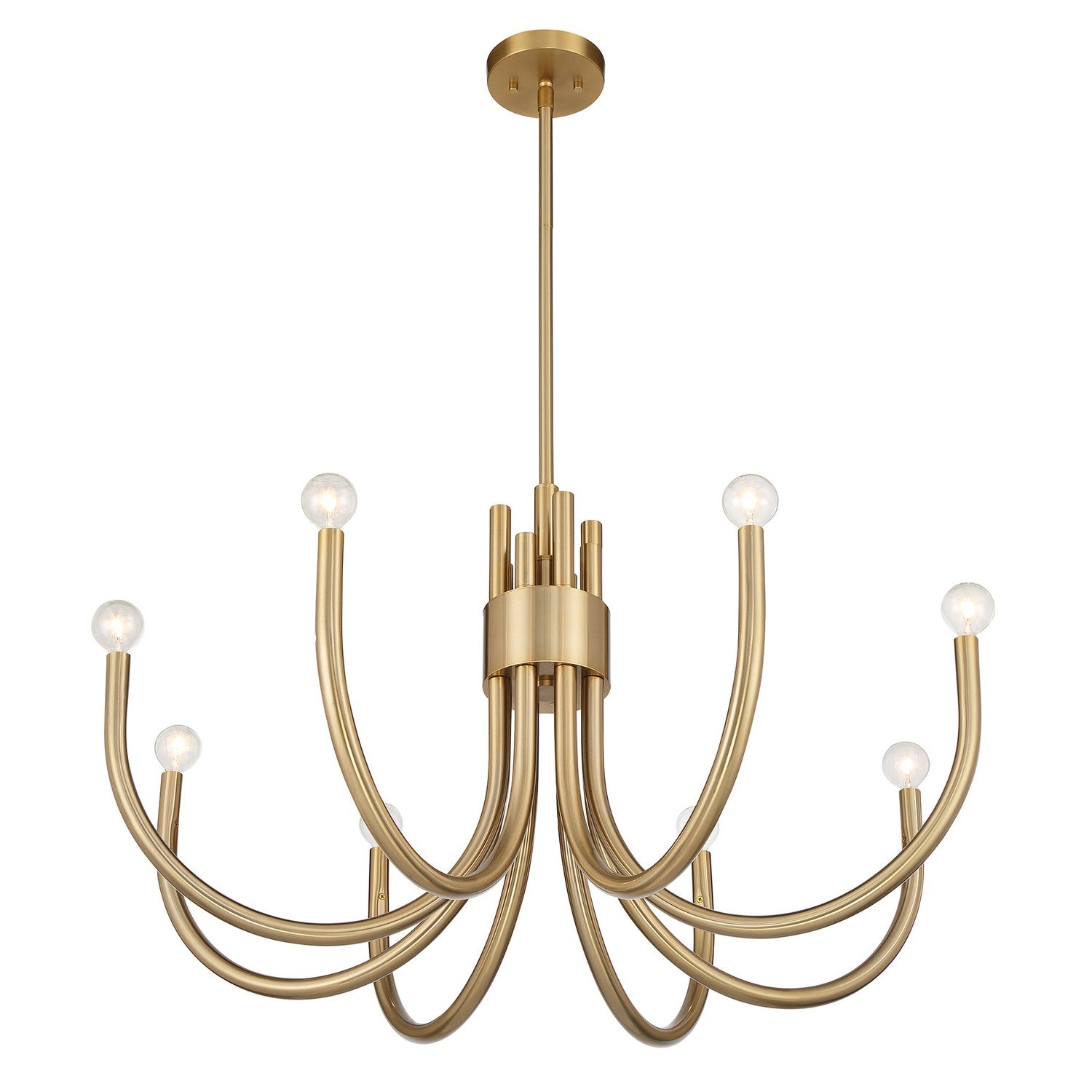 Savoy House - 1-6680-8-127 - Eight Light Chandelier - Sorrento - Noble Brass