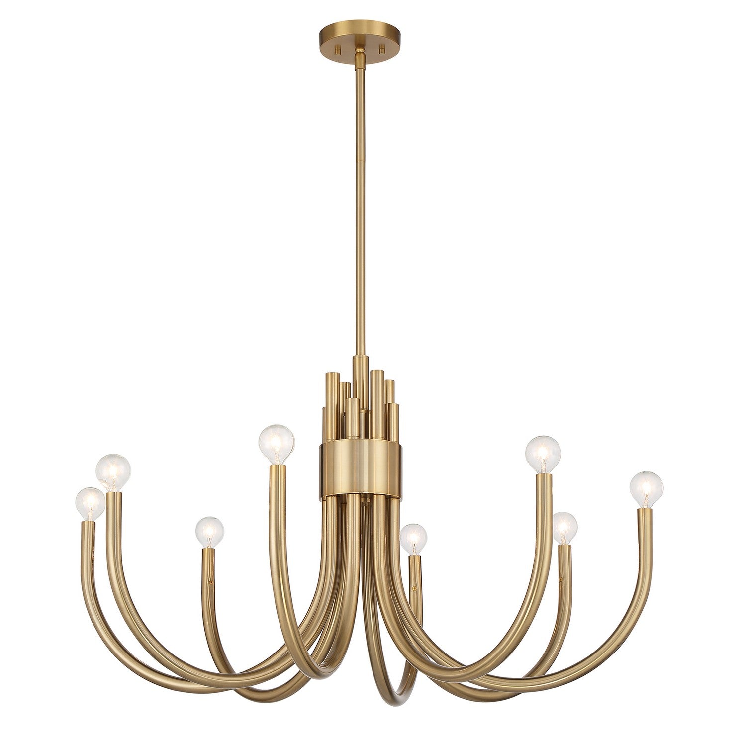 Savoy House - 1-6680-8-127 - Eight Light Chandelier - Sorrento - Noble Brass