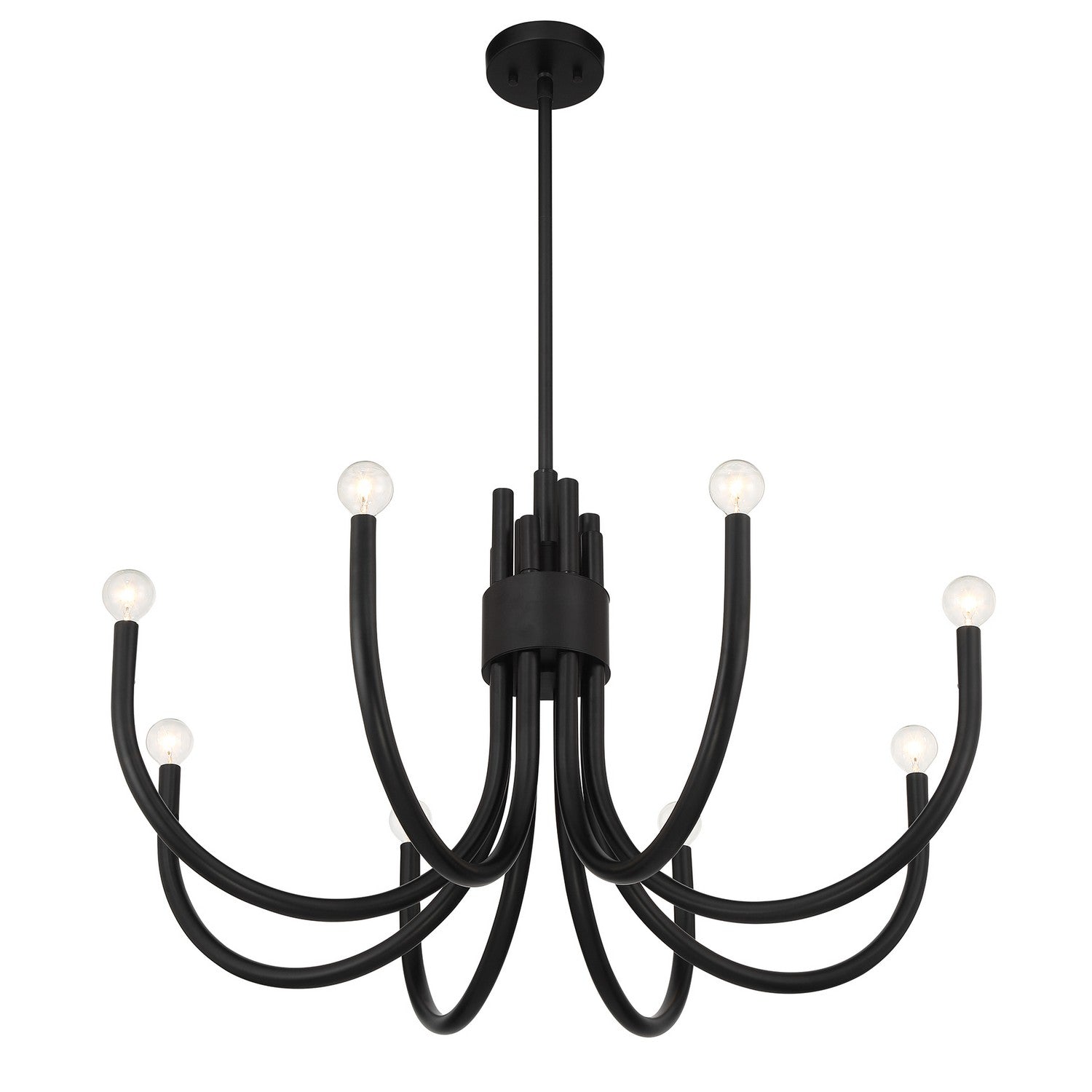 Savoy House - 1-6680-8-89 - Eight Light Chandelier - Sorrento - Matte Black