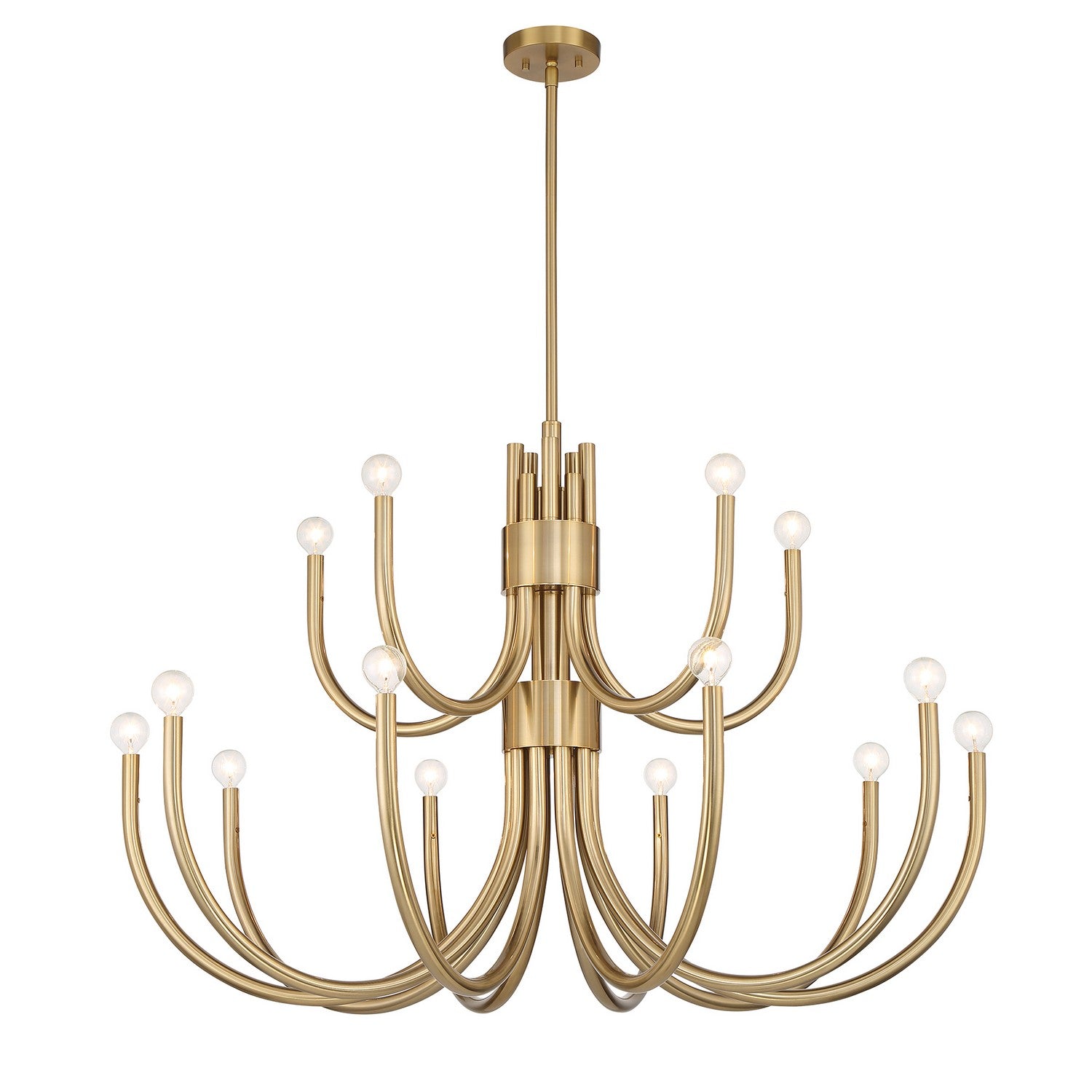 Savoy House - 1-6682-15-127 - 15 Light Chandelier - Sorrento - Noble Brass