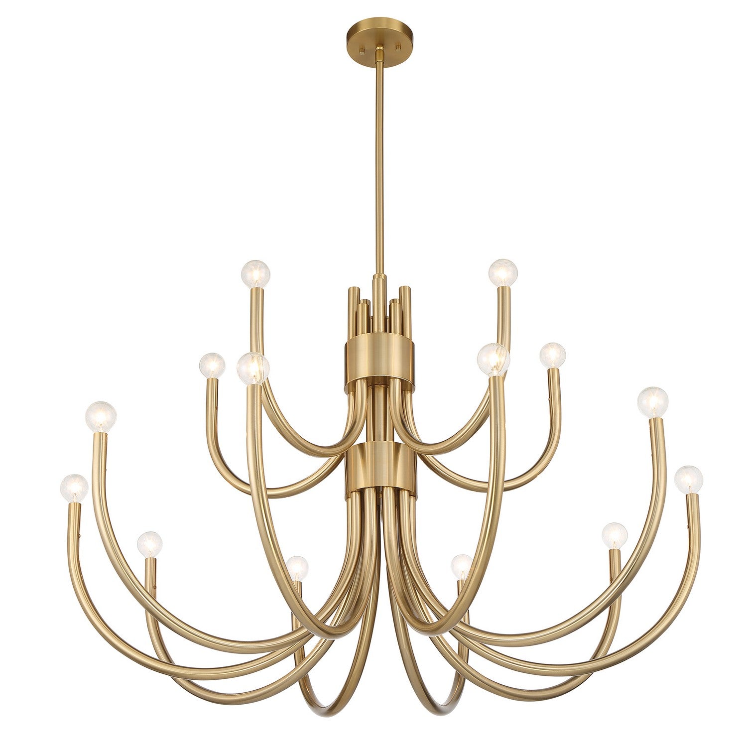 Savoy House - 1-6682-15-127 - 15 Light Chandelier - Sorrento - Noble Brass