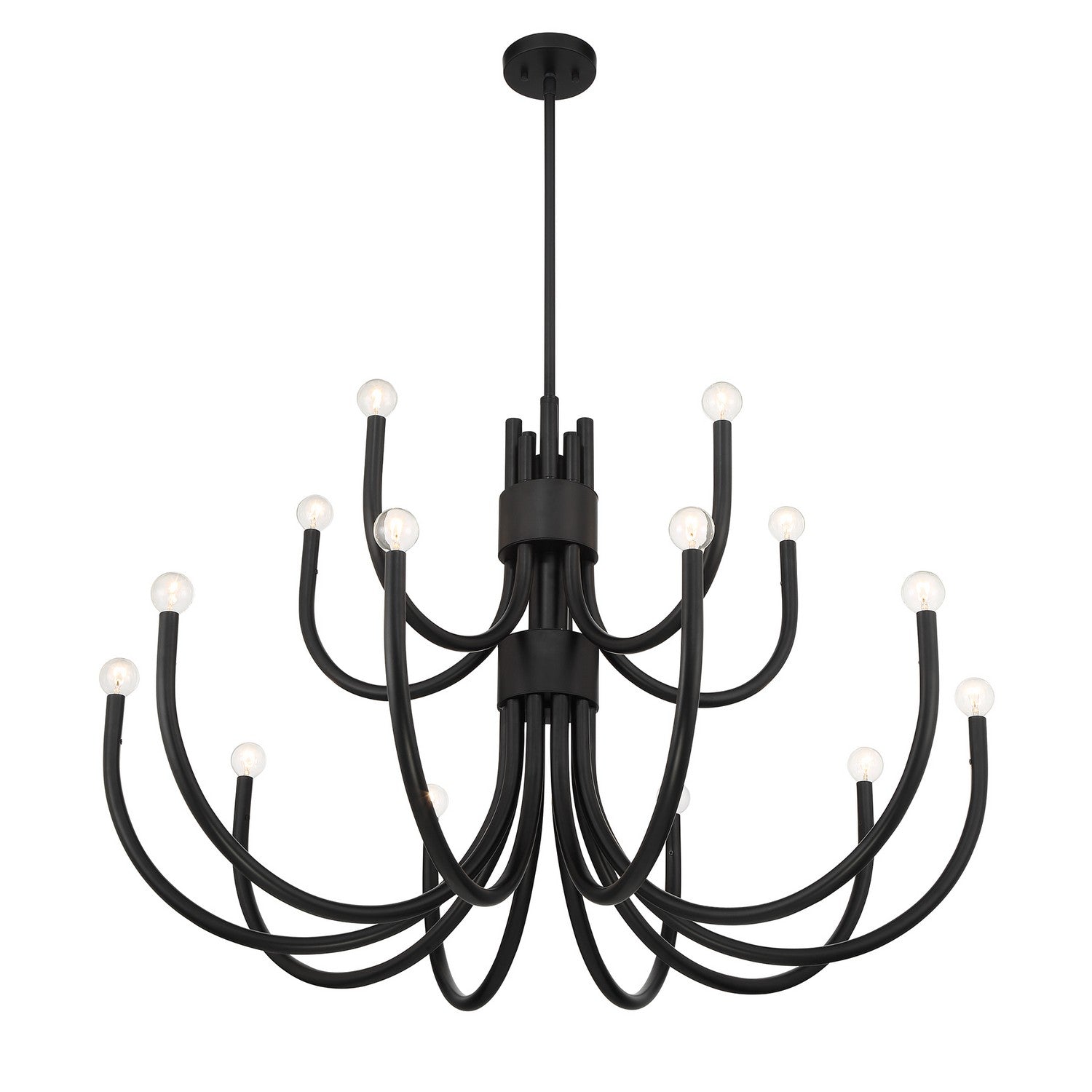 Savoy House - 1-6682-15-89 - 15 Light Chandelier - Sorrento - Matte Black