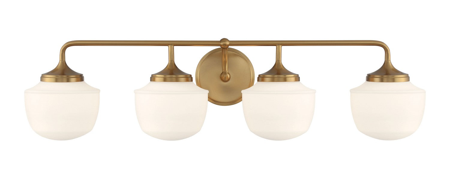 Minka-Lavery - 2574-575 - Four Light Bath Vanity - Cornwell - Aged Brass