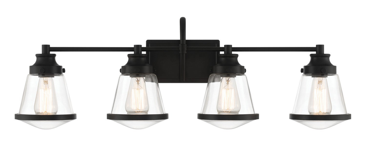 Minka-Lavery - 2584-66A - Four Light Bath Vanity - Mannsdale - Coal Black