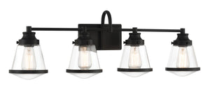 Minka-Lavery - 2584-66A - Four Light Bath Vanity - Mannsdale - Coal Black