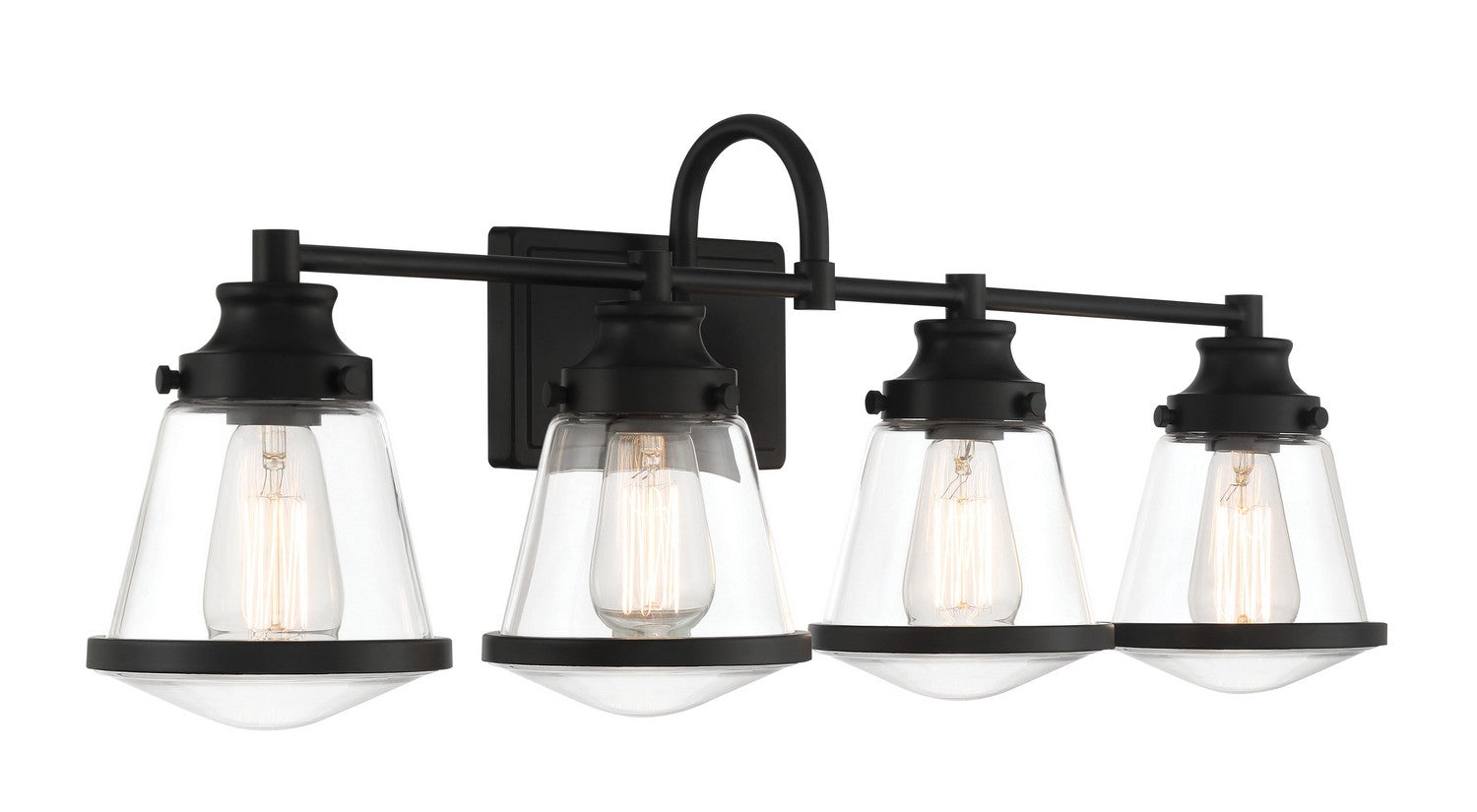 Minka-Lavery - 2584-66A - Four Light Bath Vanity - Mannsdale - Coal Black