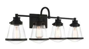 Minka-Lavery - 2584-66A - Four Light Bath Vanity - Mannsdale - Coal Black