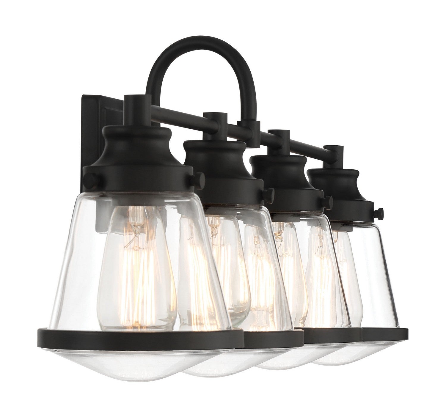 Minka-Lavery - 2584-66A - Four Light Bath Vanity - Mannsdale - Coal Black