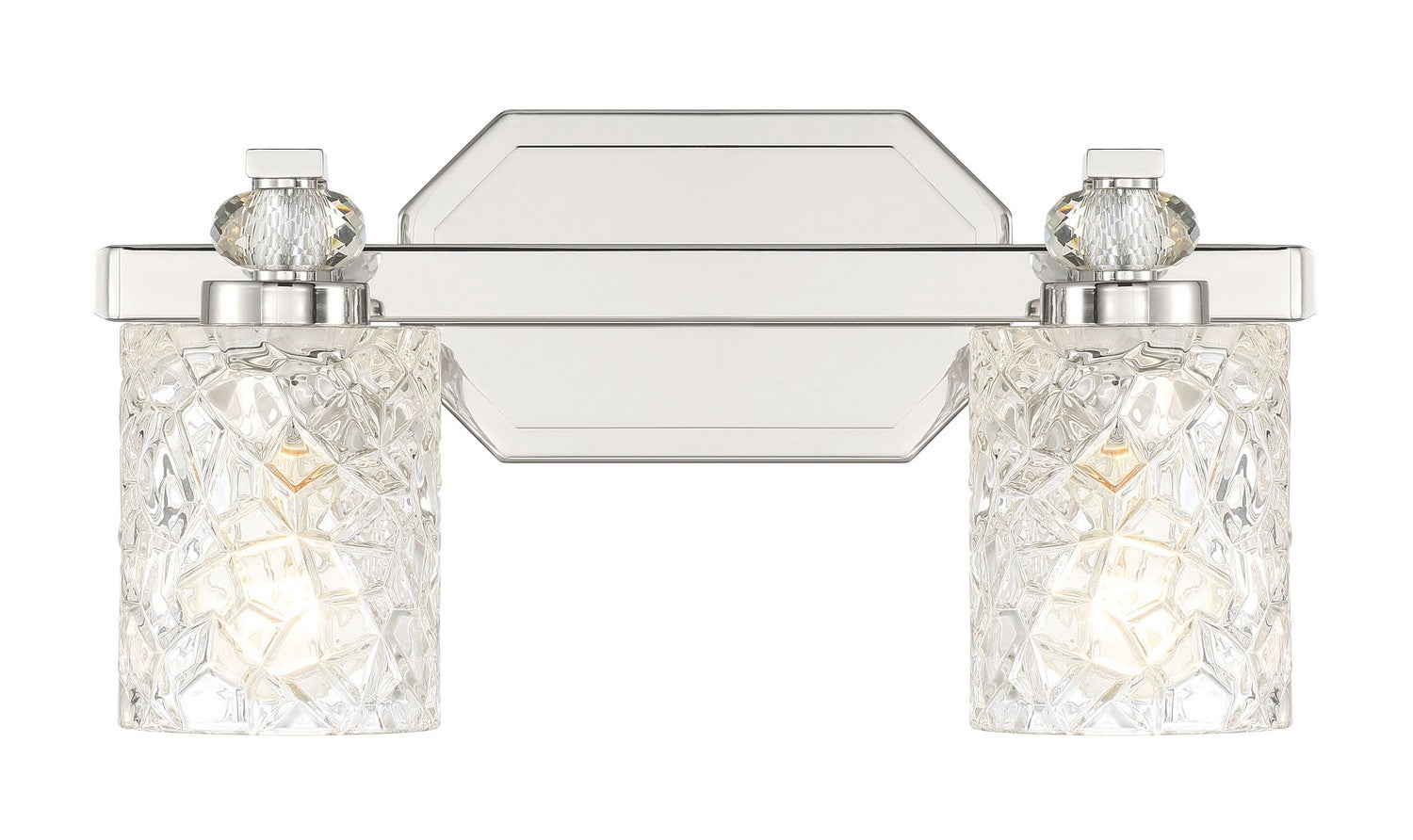 Minka-Lavery - 2612-77 - Two Light Bath Vanity - Crystal Kay - Chrome
