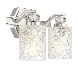 Minka-Lavery - 2612-77 - Two Light Bath Vanity - Crystal Kay - Chrome
