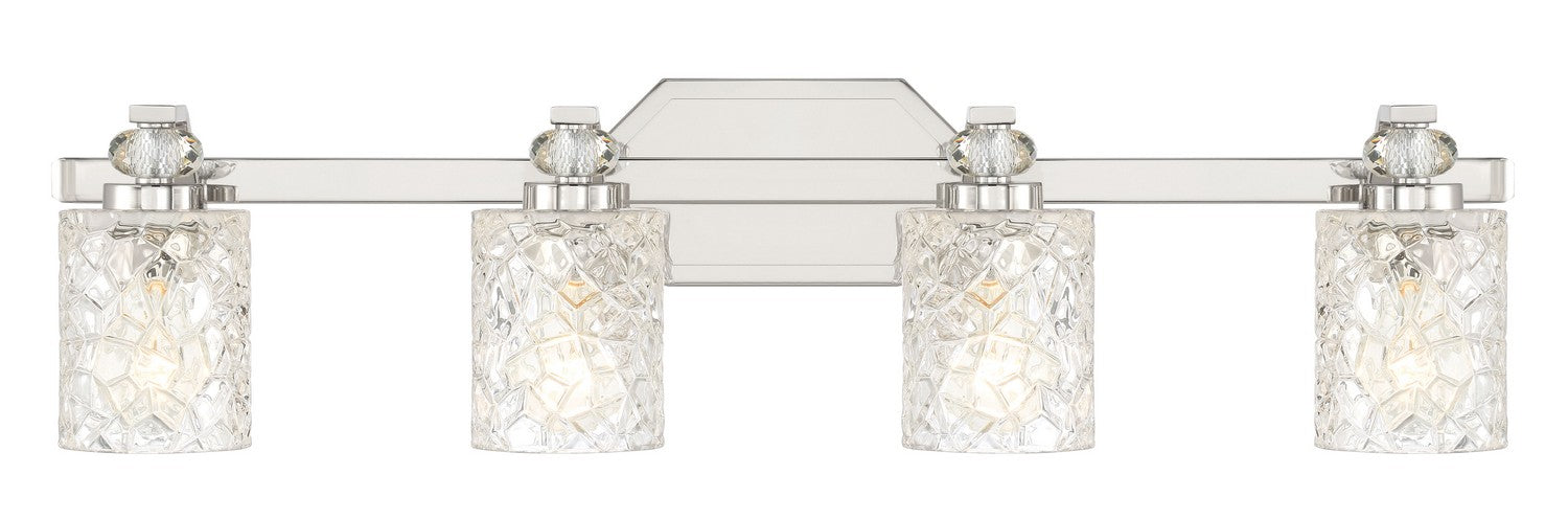 Minka-Lavery - 2614-77 - Four Light Bath Vanity - Crystal Kay - Chrome