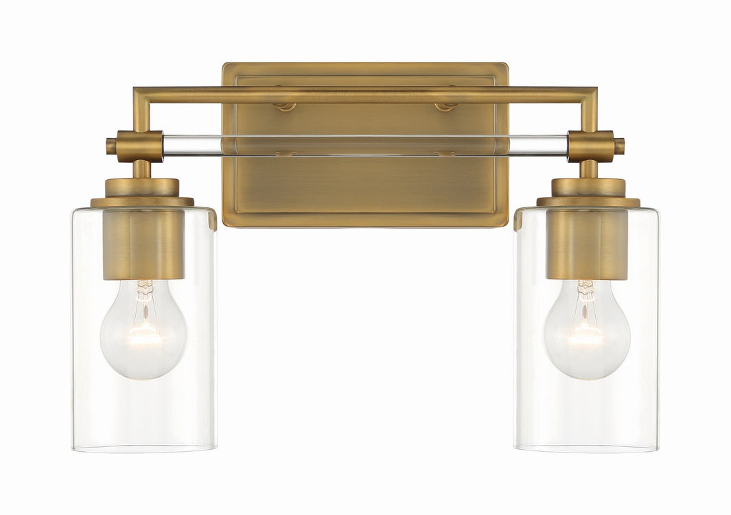 Minka-Lavery - 2642-575 - Two Light Bath Vanity - Binsly - Aged Brass
