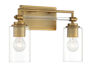 Minka-Lavery - 2642-575 - Two Light Bath Vanity - Binsly - Aged Brass