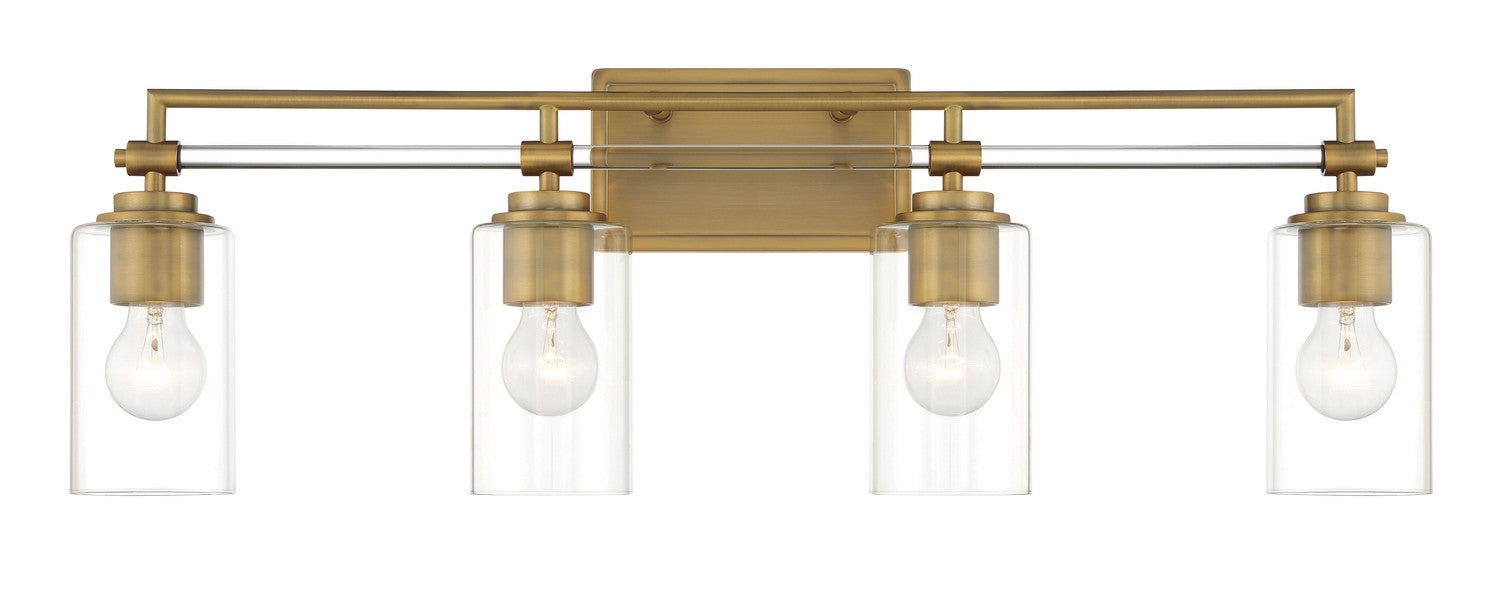 Minka-Lavery - 2644-575 - Four Light Bath Vanity - Binsly - Aged Brass