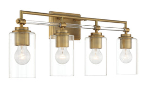 Minka-Lavery - 2644-575 - Four Light Bath Vanity - Binsly - Aged Brass