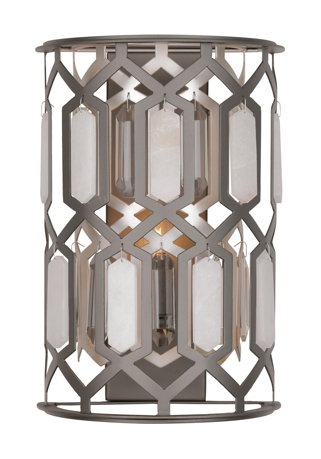 Minka-Lavery - 3582-795 - One Light Wall Sconce - Hexly - Bronze & Sultry Sliver