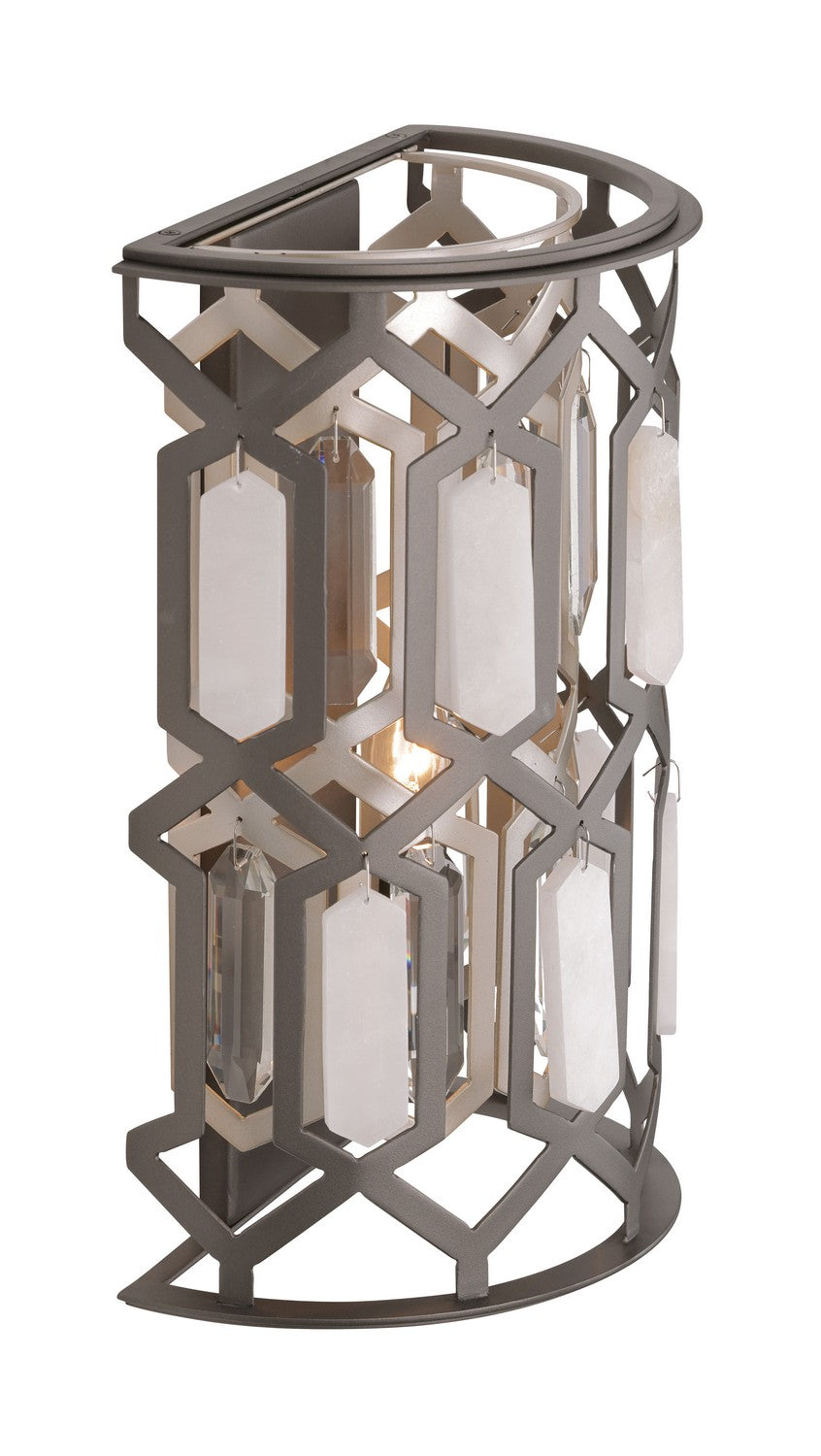 Minka-Lavery - 3582-795 - One Light Wall Sconce - Hexly - Bronze & Sultry Sliver