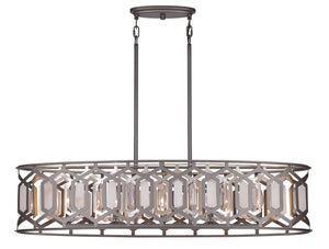 Minka-Lavery - 3588-795 - Five Light Island Pendant - Hexly - Bronze & Sultry Sliver