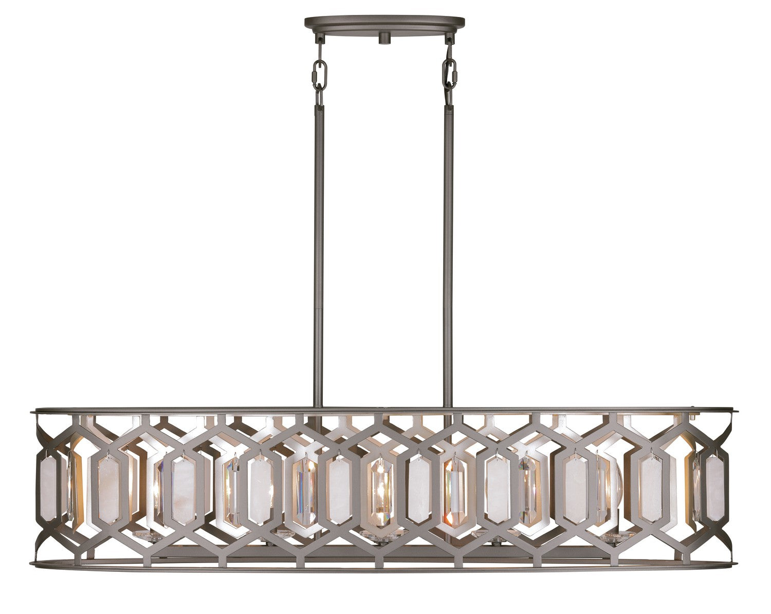 Minka-Lavery - 3588-795 - Five Light Island Pendant - Hexly - Bronze & Sultry Sliver