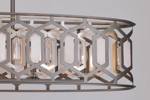 Minka-Lavery - 3588-795 - Five Light Island Pendant - Hexly - Bronze & Sultry Sliver