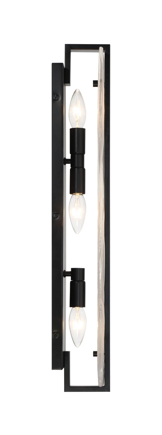 Minka-Lavery - 3615-66A - Three Light Wall Sconce - Cloud Break - Coal