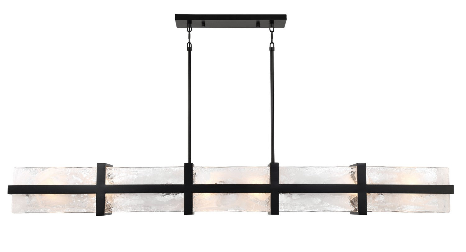 Minka-Lavery - 3618-66A - 12 Light Island Pendant - Cloud Break - Coal