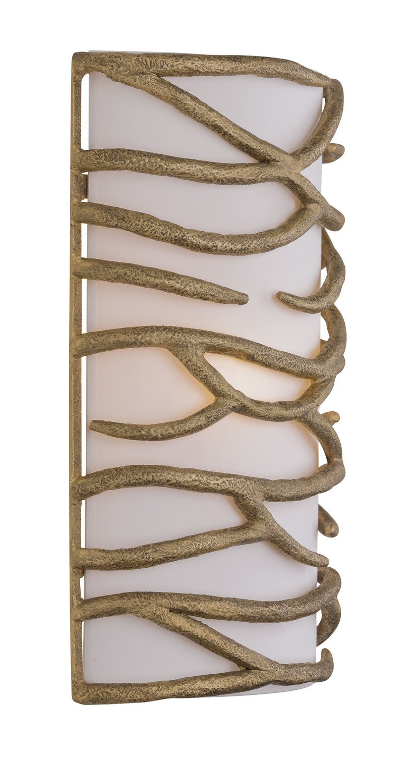 Minka-Lavery - 3712-788 - Two Light Wall Sconce - Branch Reality - Ashen Gold