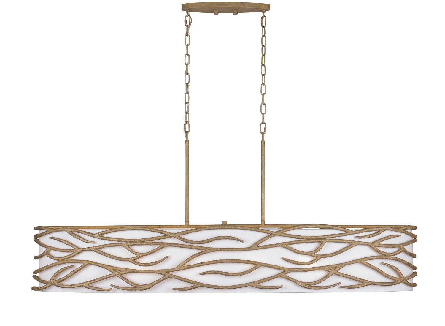 Minka-Lavery - 3717-788 - Ten Light Island Pendant - Branch Reality - Ashen Gold