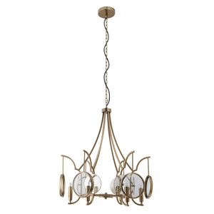 Minka-Lavery - 3816-863 - Six Light Chandelier - Into Focus - Artisan Brass