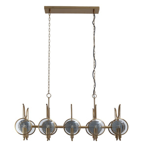 Minka-Lavery - 3817-863 - Ten Light Island Pendant - Into Focus - Artisan Brass