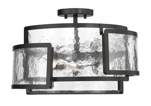 Minka-Lavery - 5265-66A - Three Light Semi Flush Mount - Bella Collina - Coal