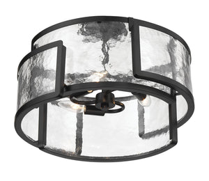 Minka-Lavery - 5265-66A - Three Light Semi Flush Mount - Bella Collina - Coal