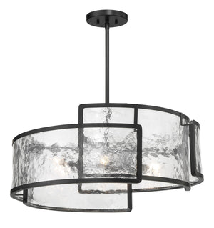 Minka-Lavery - 5267-66A - Six Light Pendant - Bella Collina - Coal