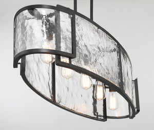 Minka-Lavery - 5268-66A - Five Light Island Pendant - Bella Collina - Coal